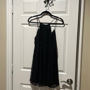 Black Zara Basic Lace Dress